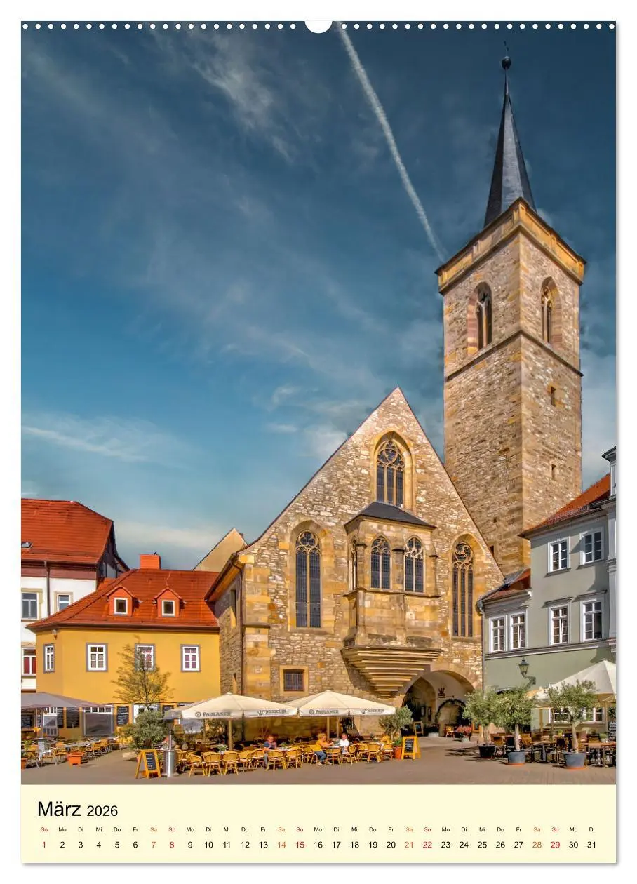 Bild: 9783516345100 | Geliebtes Erfurt (Wandkalender 2026 DIN A2 hoch), CALVENDO...