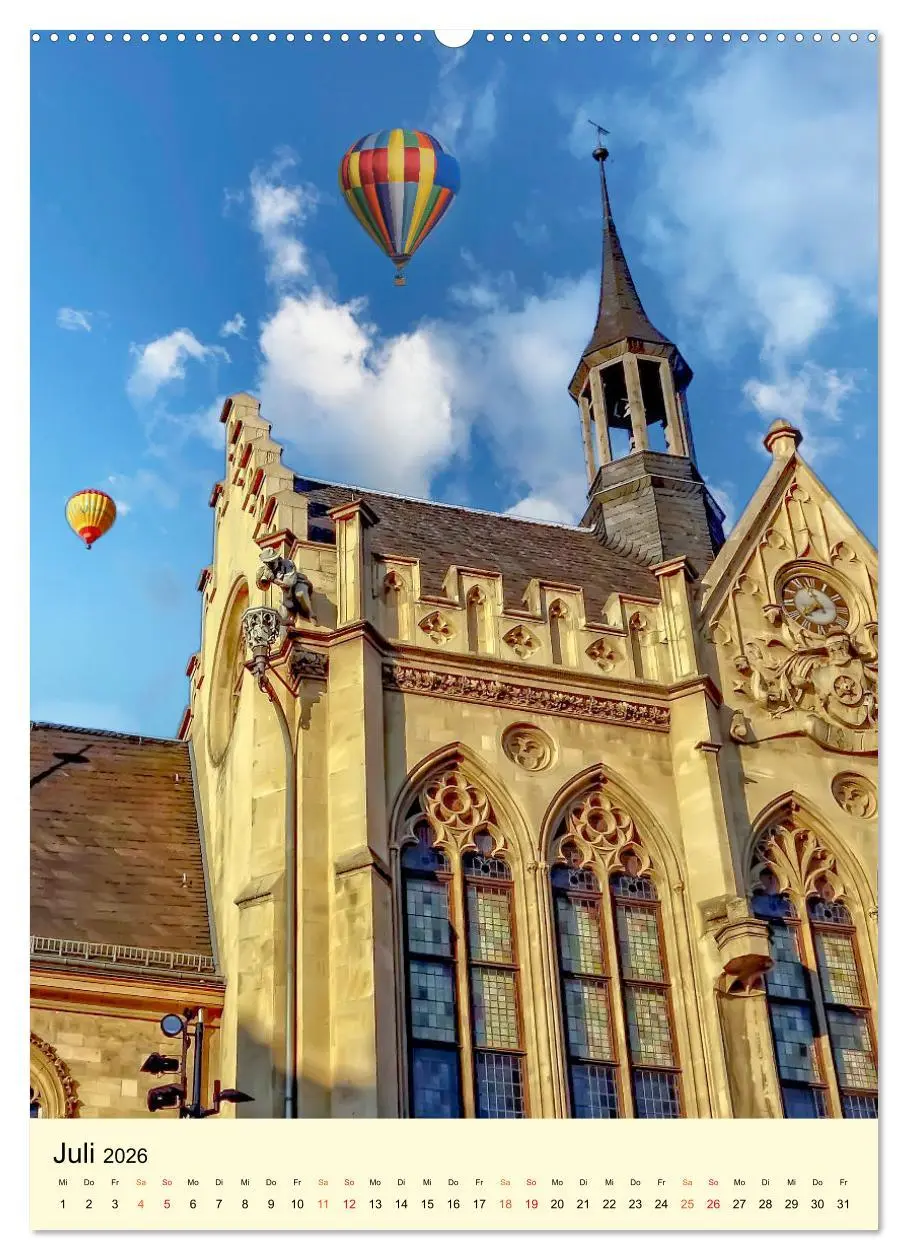 Bild: 9783516345100 | Geliebtes Erfurt (Wandkalender 2026 DIN A2 hoch), CALVENDO...
