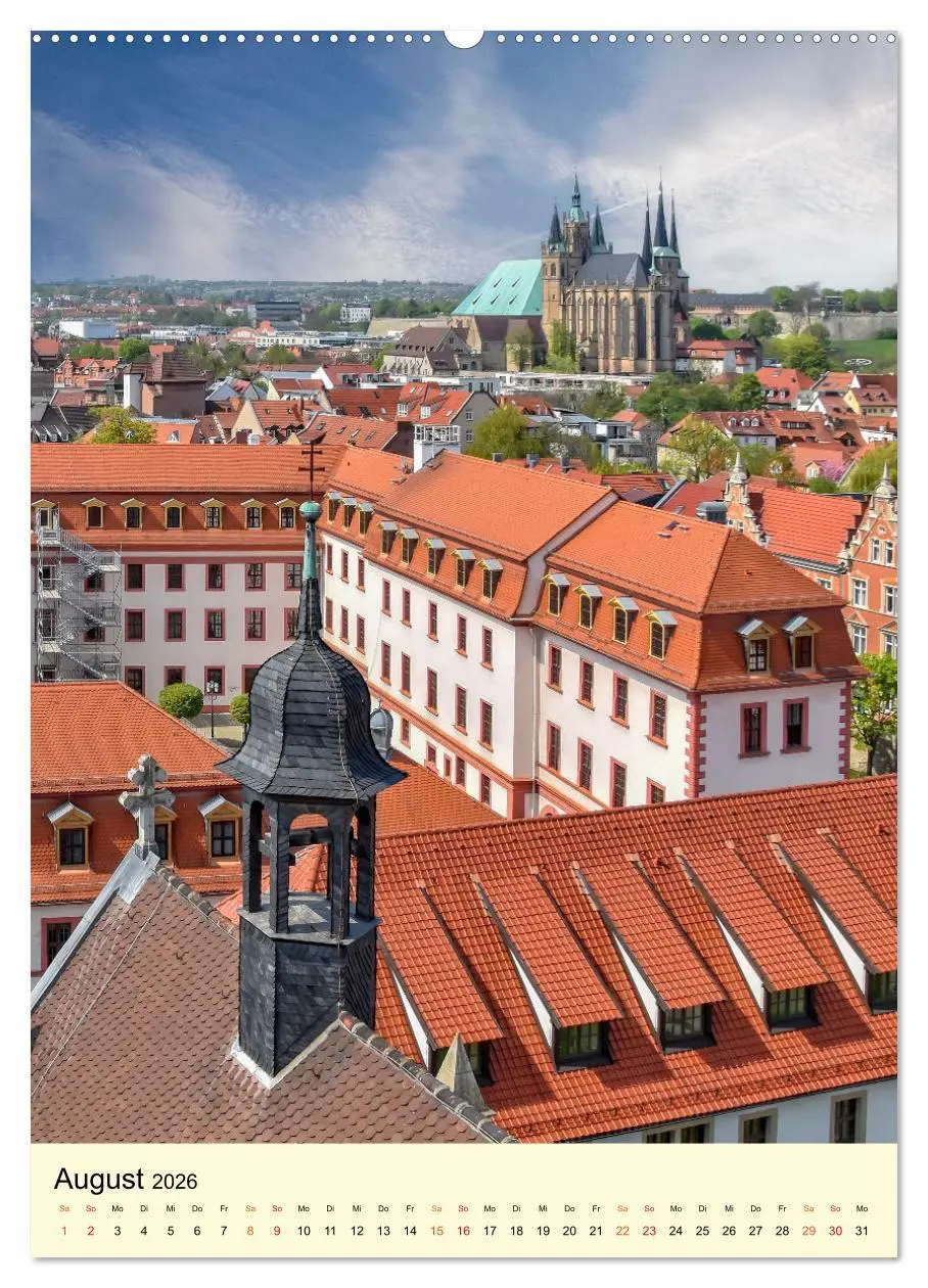 Bild: 9783516345100 | Geliebtes Erfurt (Wandkalender 2026 DIN A2 hoch), CALVENDO...