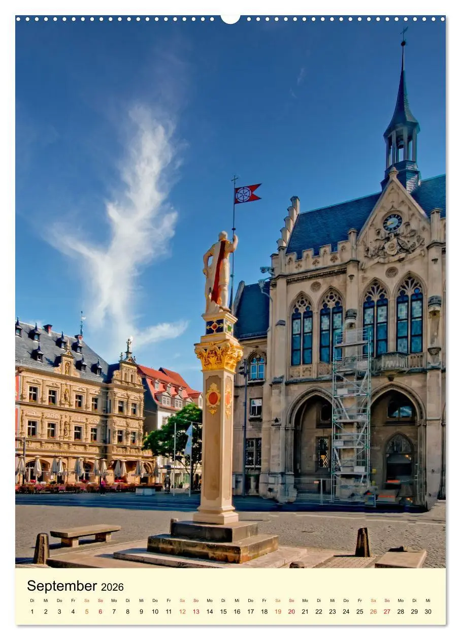 Bild: 9783516345100 | Geliebtes Erfurt (Wandkalender 2026 DIN A2 hoch), CALVENDO...