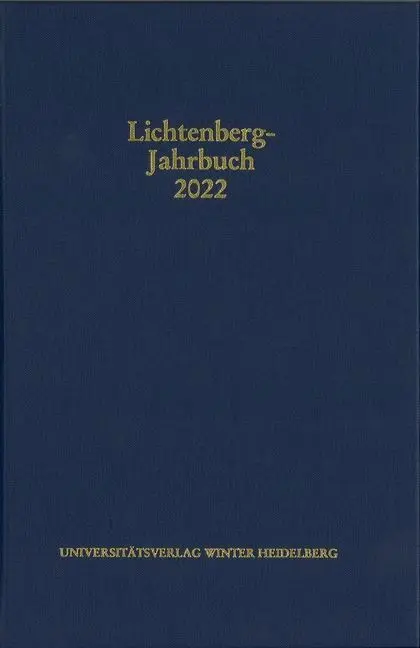 Lichtenberg-Jahrbuch 2022
