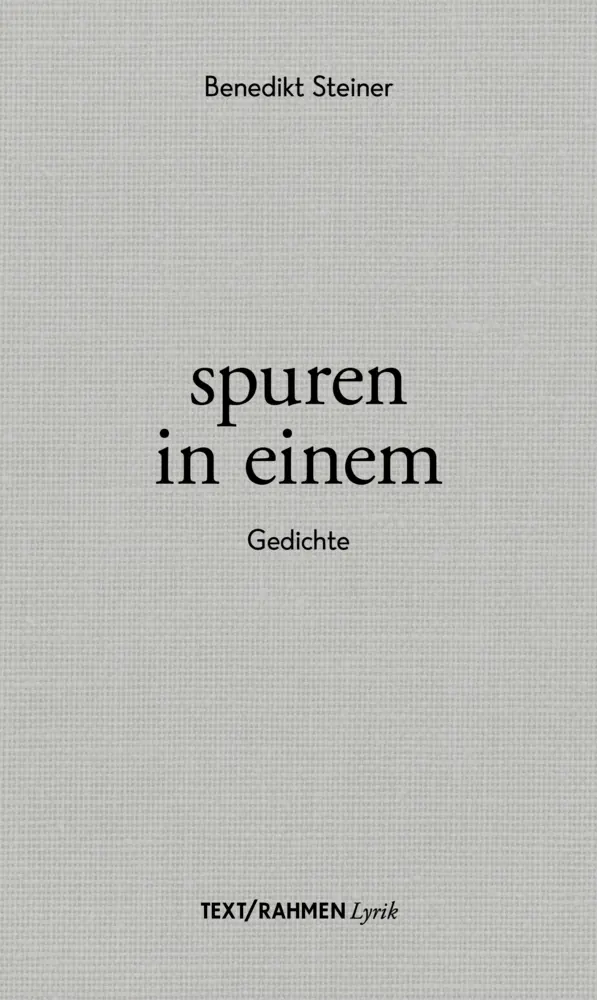 Cover: 9783903365100 | spuren in einem | Benedikt Steiner | Buch | Deutsch | 2023