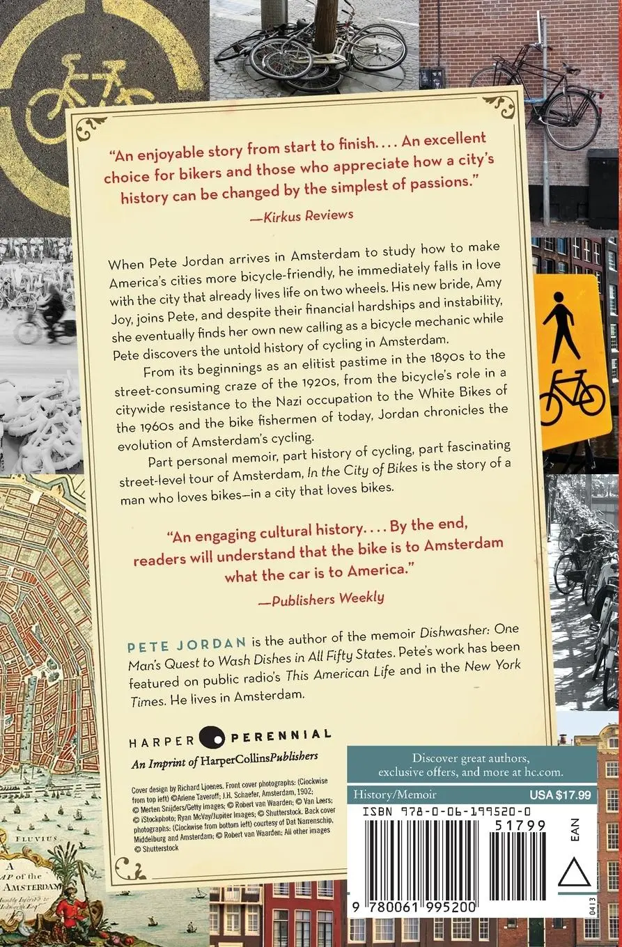 Rückseite: 9780061995200 | In the City of Bikes | The Story of the Amsterdam Cyclist | Jordan