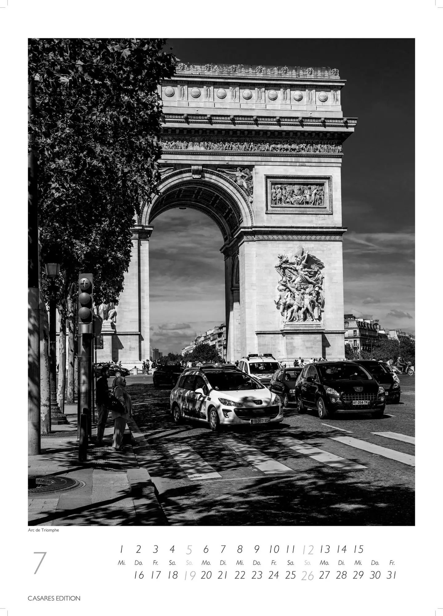 Bild: 9781835245200 | Paris schwarz-weiss 2026 S 29x21cm | Kalender | 14 S. | Deutsch | 2026
