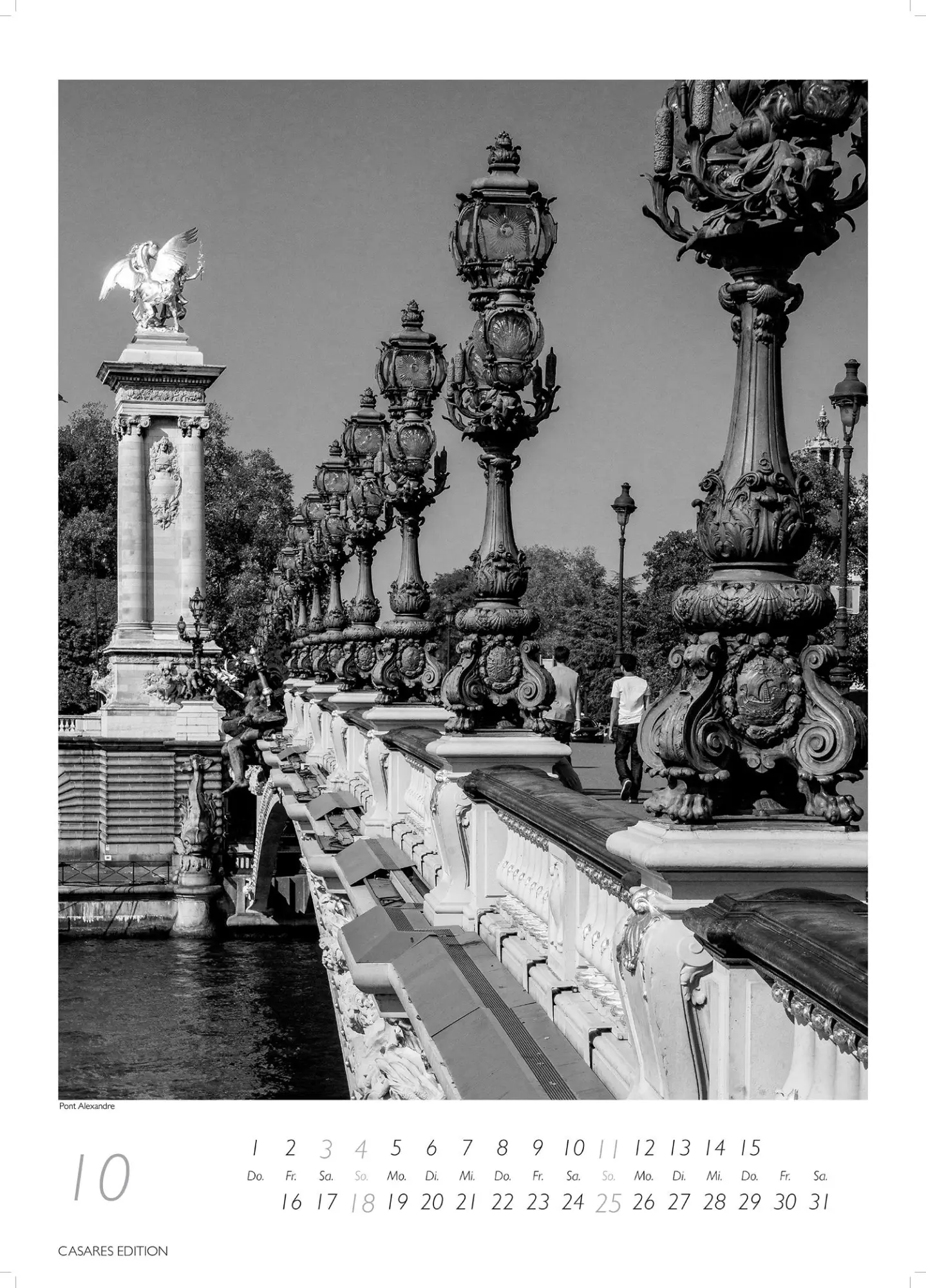 Bild: 9781835245200 | Paris schwarz-weiss 2026 S 29x21cm | Kalender | 14 S. | Deutsch | 2026