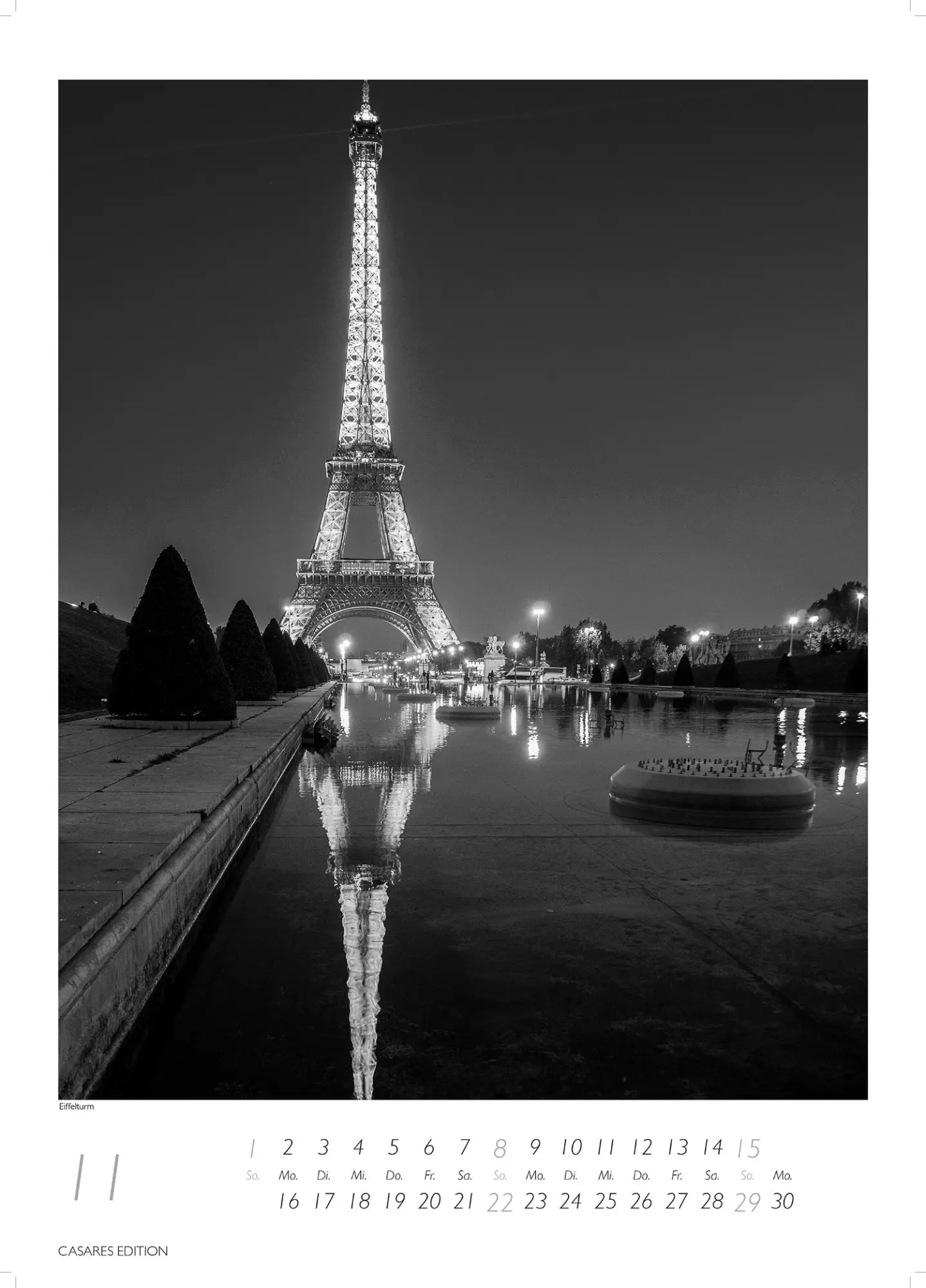 Bild: 9781835245200 | Paris schwarz-weiss 2026 S 29x21cm | Kalender | 14 S. | Deutsch | 2026