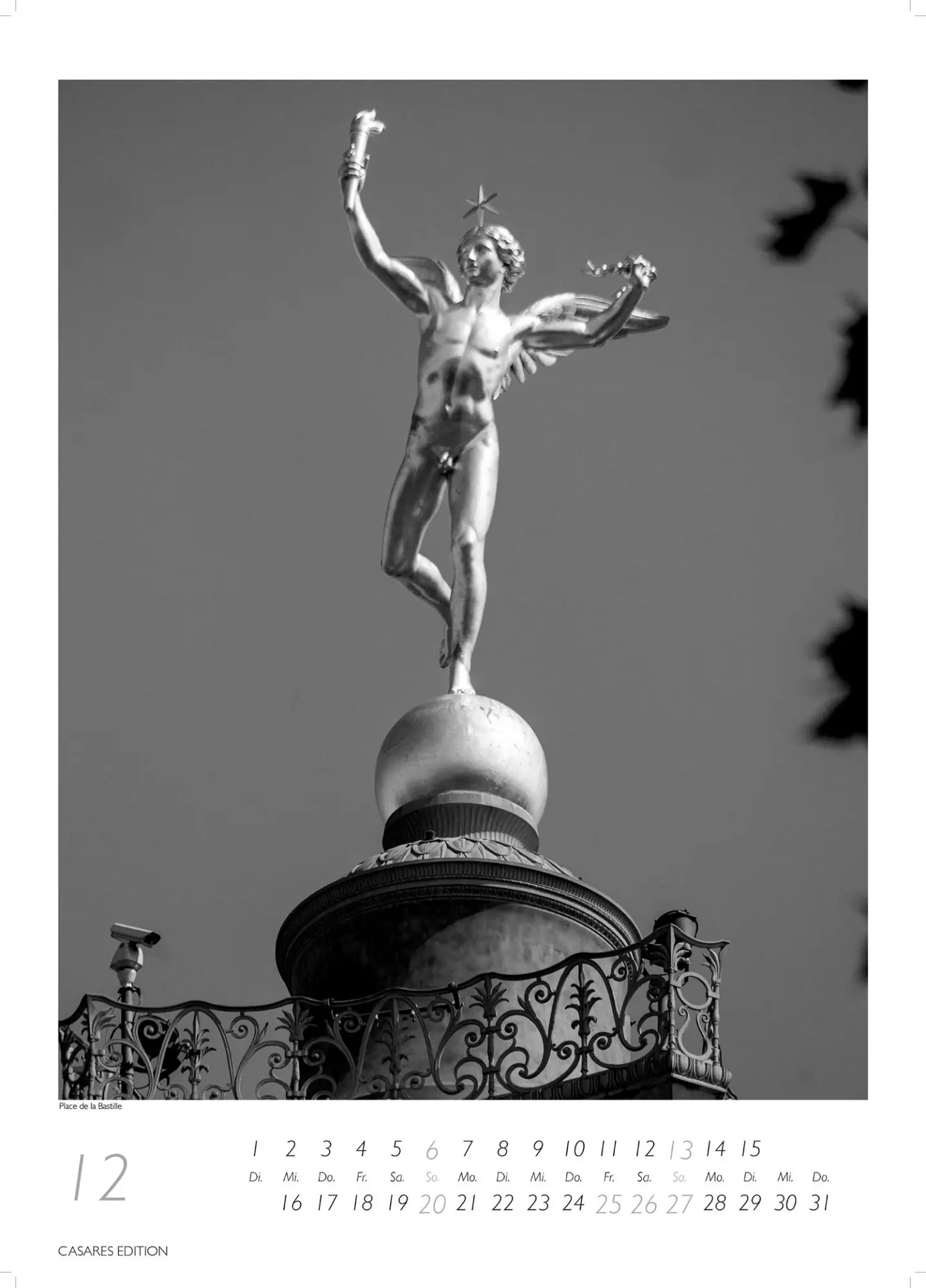 Bild: 9781835245200 | Paris schwarz-weiss 2026 S 29x21cm | Kalender | 14 S. | Deutsch | 2026