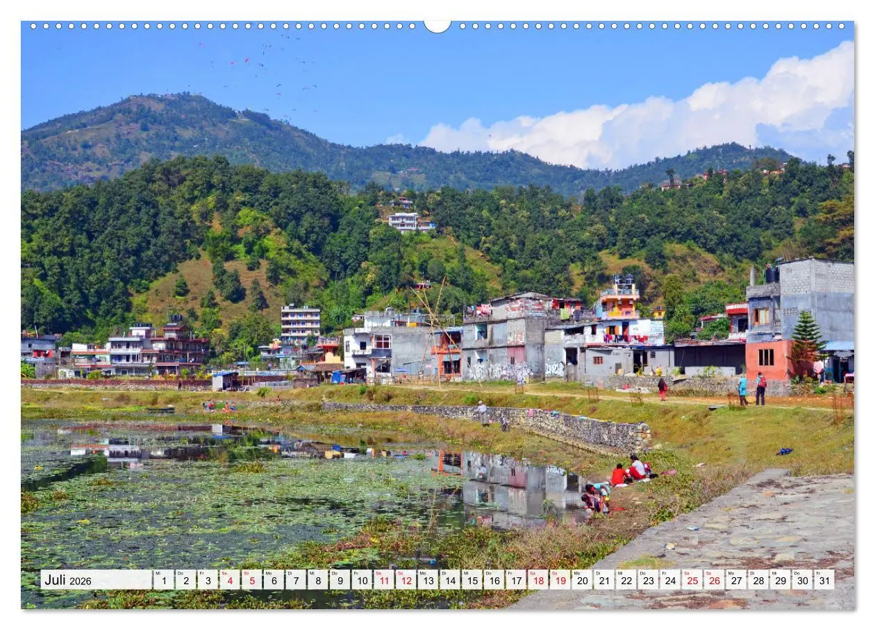 Bild: 9783457485200 | POKHARA und SARANGKOT (hochwertiger Premium Wandkalender 2026 DIN...