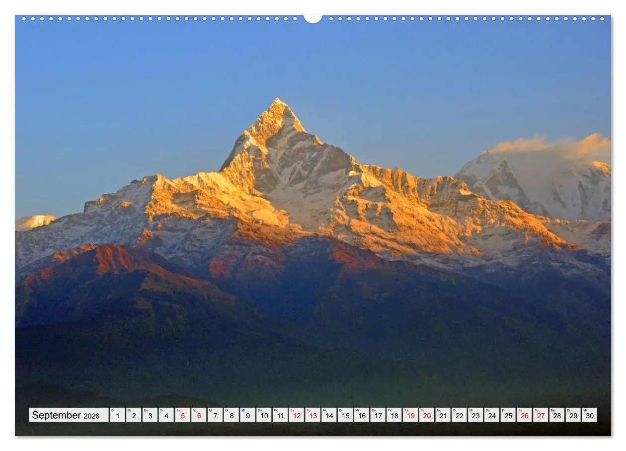 Bild: 9783457485200 | POKHARA und SARANGKOT (hochwertiger Premium Wandkalender 2026 DIN...