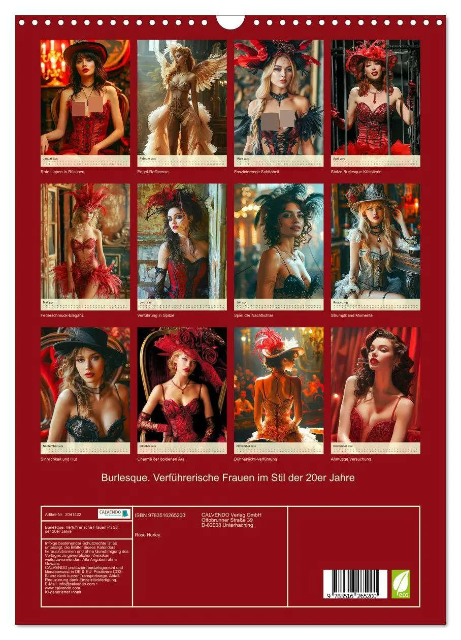 Bild: 9783516265200 | Burlesque. Verführerische Frauen im Stil der 20er Jahre...