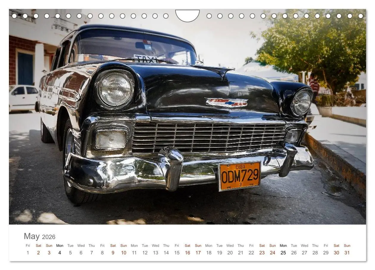 Bild: 9783516575200 | Cuban Cars (Wall Calendar 2026 DIN A4 landscape), CALVENDO 12 Month...