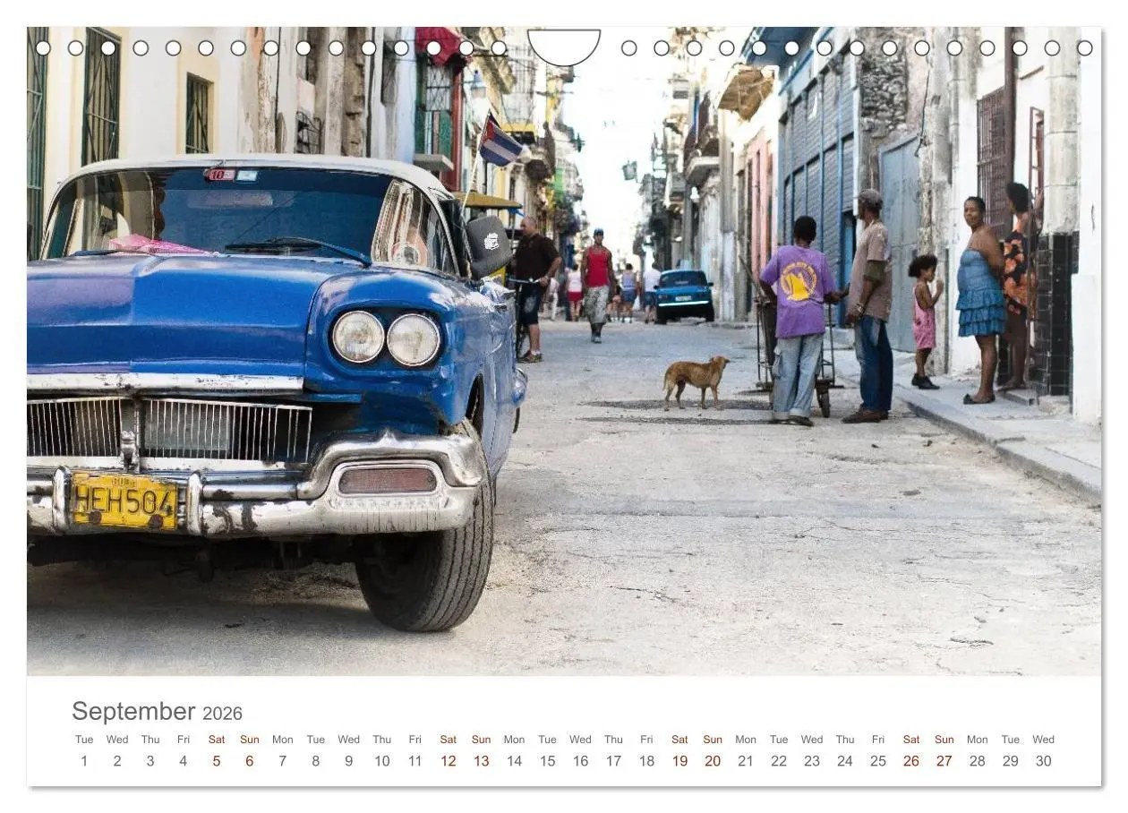 Bild: 9783516575200 | Cuban Cars (Wall Calendar 2026 DIN A4 landscape), CALVENDO 12 Month...