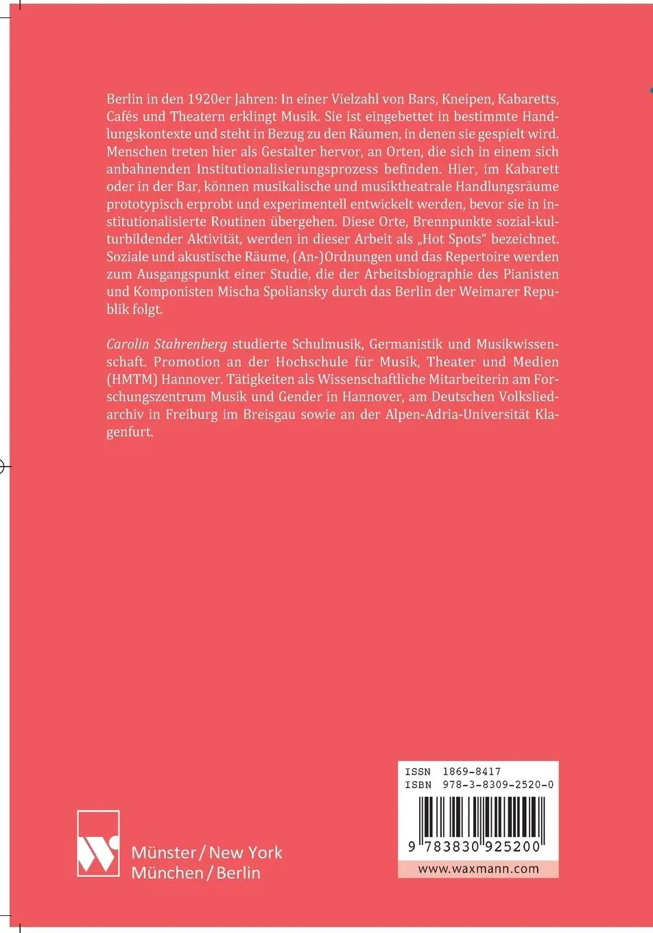 Rückseite: 9783830925200 | Hot Spots von Café bis Kabarett | Carolin Stahrenberg | Taschenbuch
