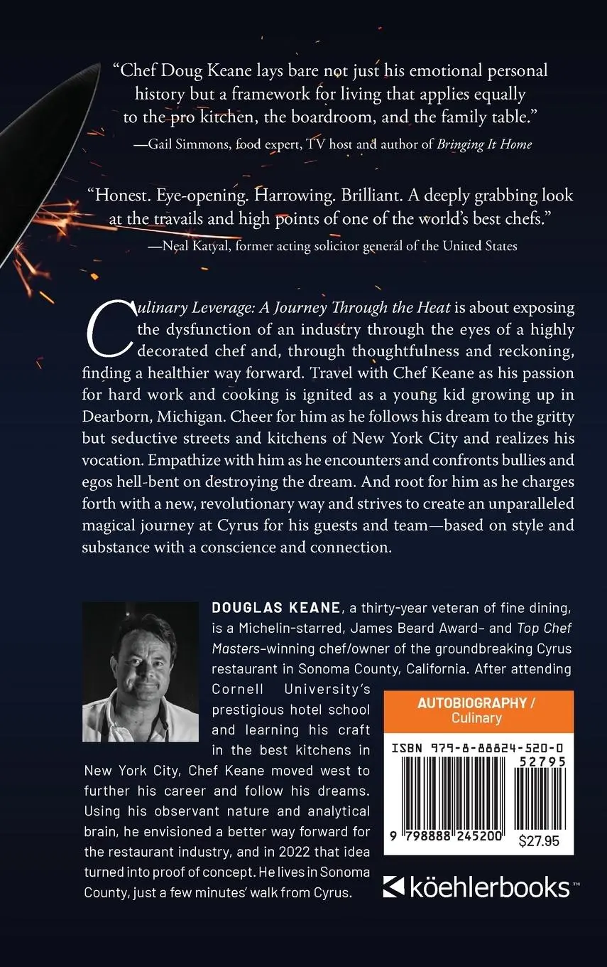 Rückseite: 9798888245200 | Culinary Leverage | A Journey Through the Heat | Douglas Keane | Buch