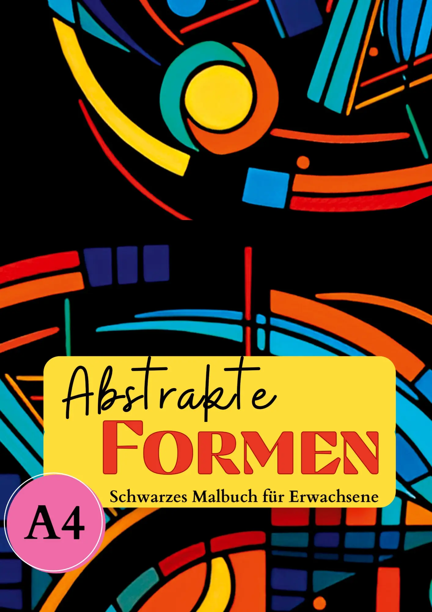 Cover: 9783347965300 | Schwarzes Malbuch für Erwachsene "Abstrakte Formen" | Malbücher | Buch