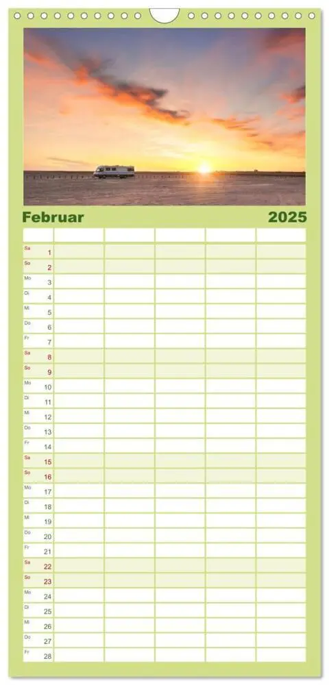 Bild: 9783457095300 | Familienplaner 2025 - Abenteuer Wohnmobil - Camping, Vanlife,...
