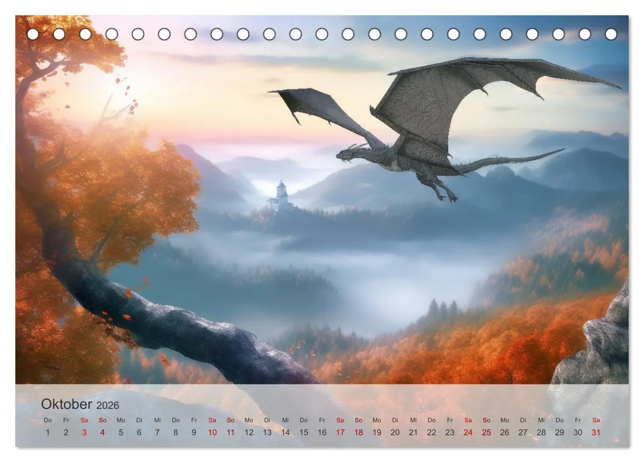 Bild: 9783457475300 | Im Land der schönen Drachen (Tischkalender 2026 DIN A5 quer),...