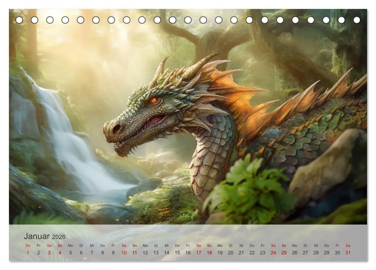 Bild: 9783457475300 | Im Land der schönen Drachen (Tischkalender 2026 DIN A5 quer),...