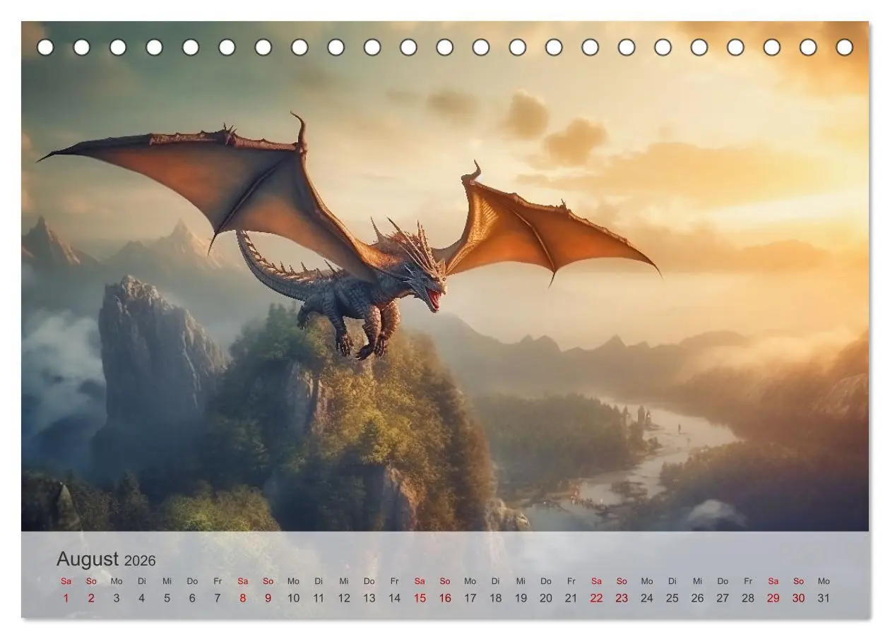 Bild: 9783457475300 | Im Land der schönen Drachen (Tischkalender 2026 DIN A5 quer),...
