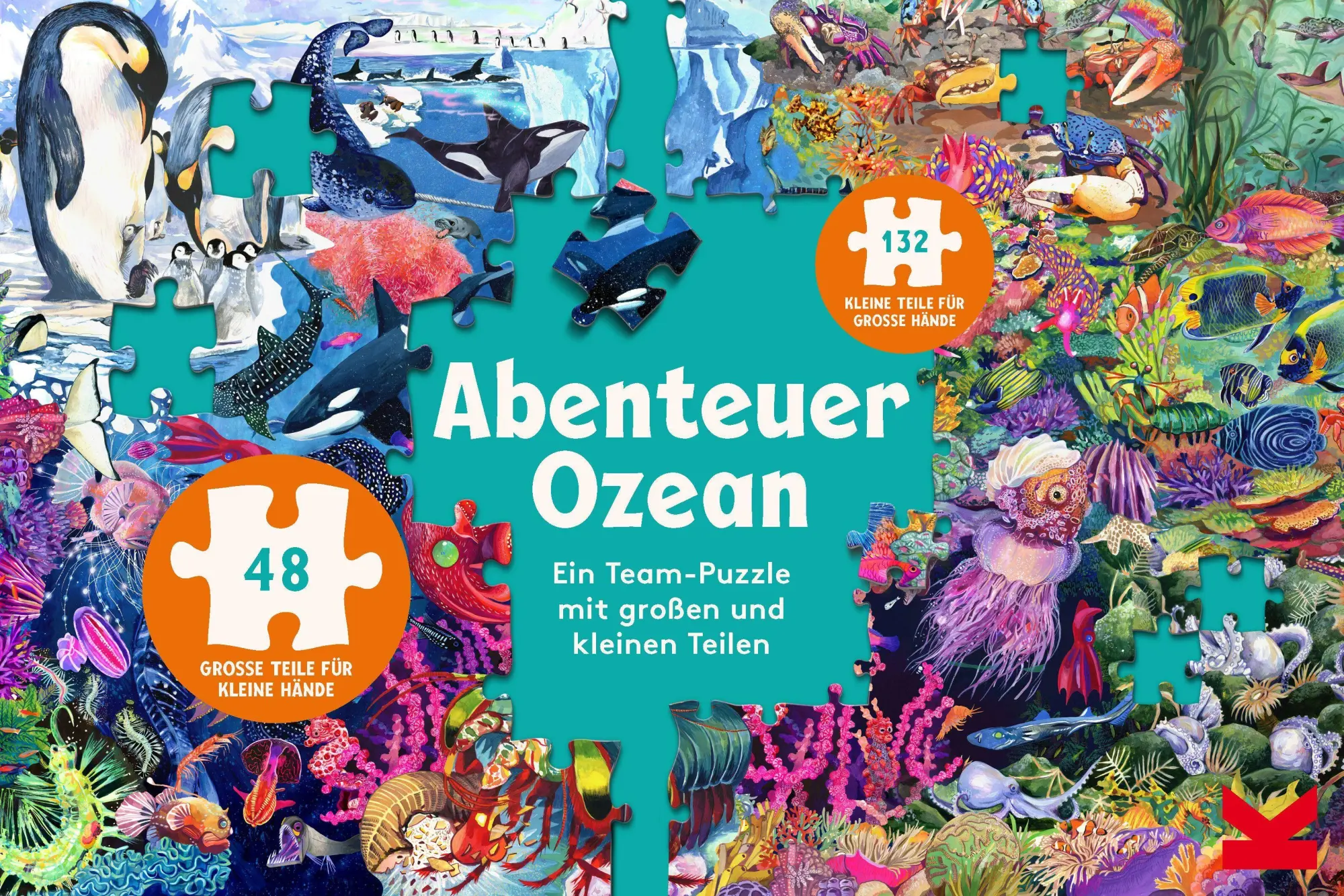 Cover: 9783962445300 | Abenteuer Ozean | Ein Team-Puzzle mit kleinen und großen Teilen | 2026