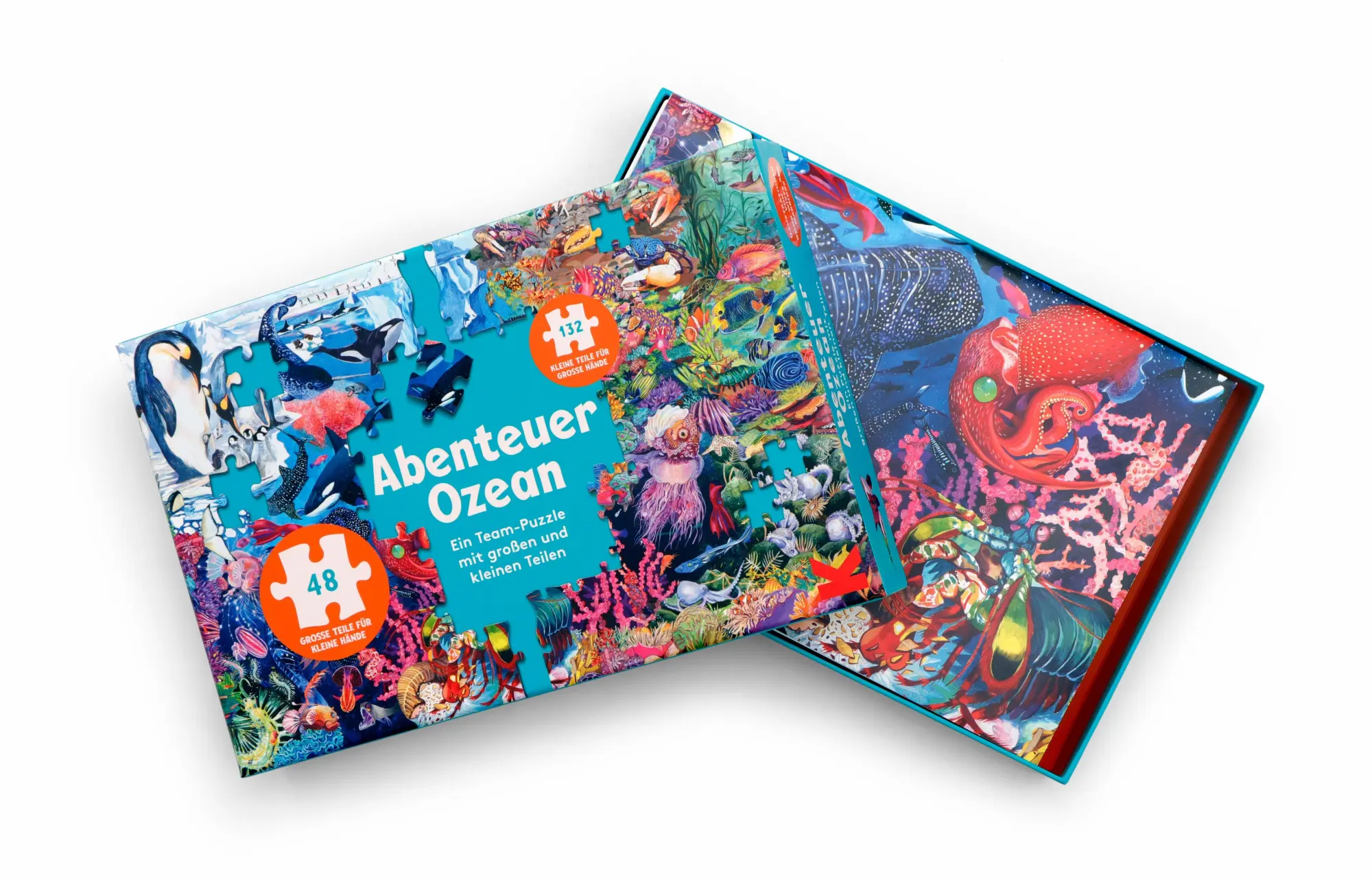 Bild: 9783962445300 | Abenteuer Ozean | Ein Team-Puzzle mit kleinen und großen Teilen | 2026