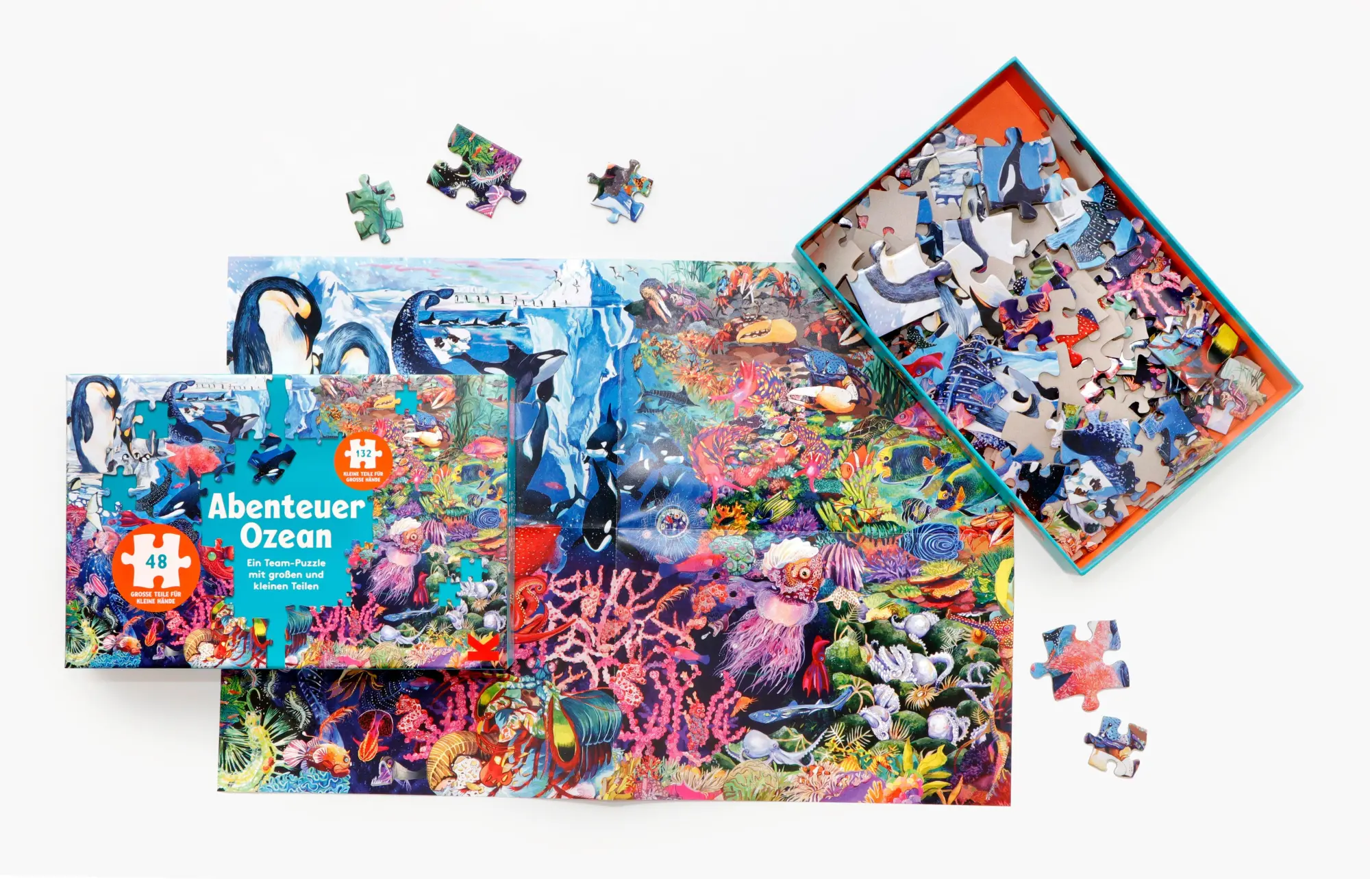 Bild: 9783962445300 | Abenteuer Ozean | Ein Team-Puzzle mit kleinen und großen Teilen | 2026