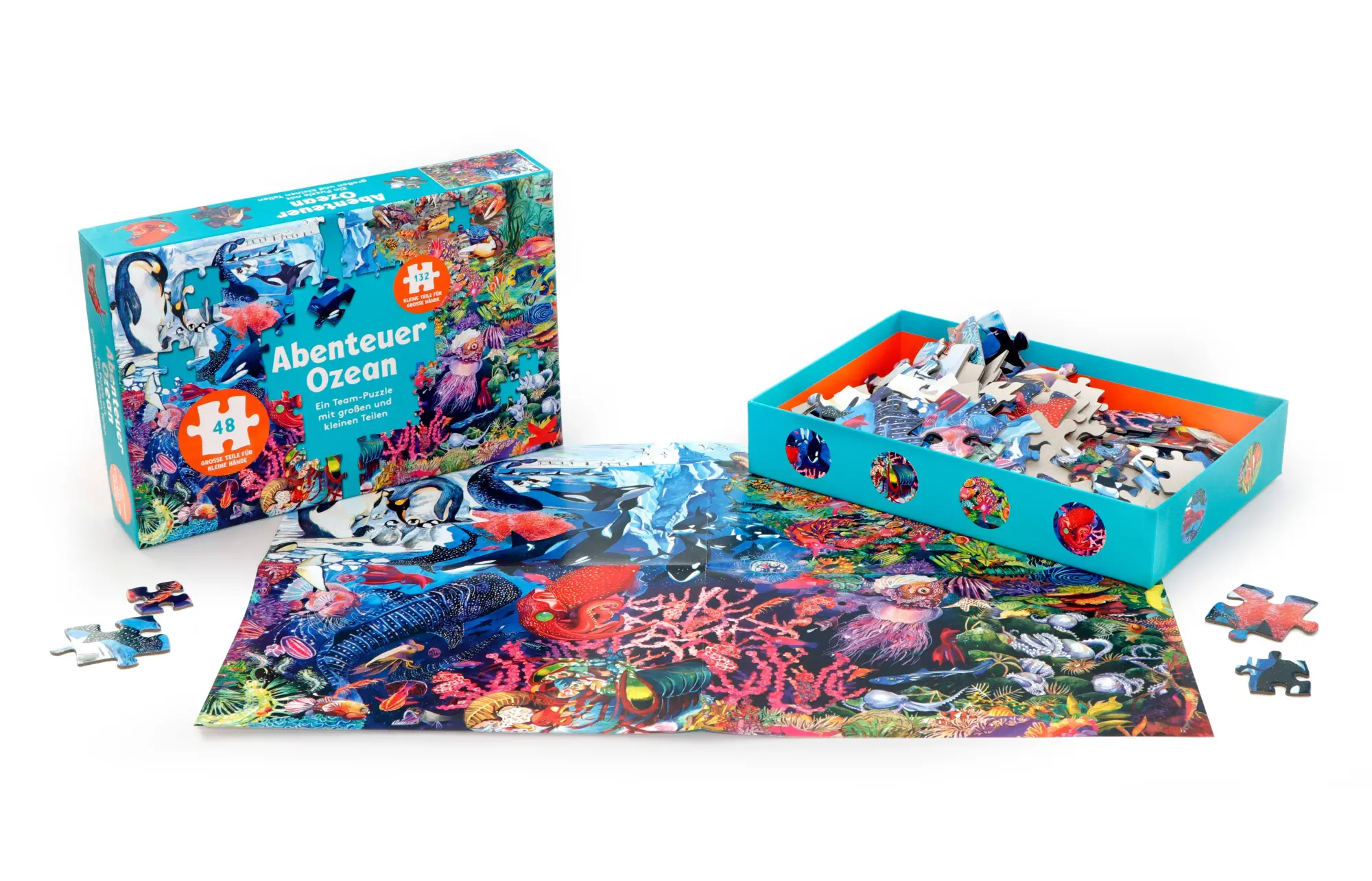 Bild: 9783962445300 | Abenteuer Ozean | Ein Team-Puzzle mit kleinen und großen Teilen | 2026