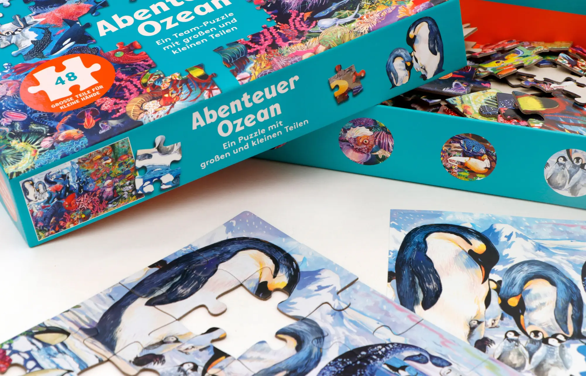Bild: 9783962445300 | Abenteuer Ozean | Ein Team-Puzzle mit kleinen und großen Teilen | 2026