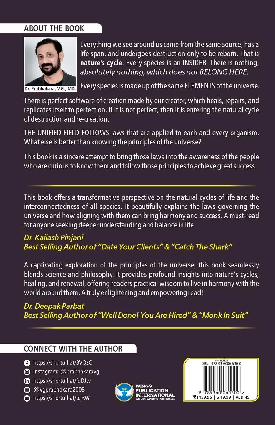 Rückseite: 9789360065300 | Ways of the Unified Field | Principles for Supreme Success | Buch