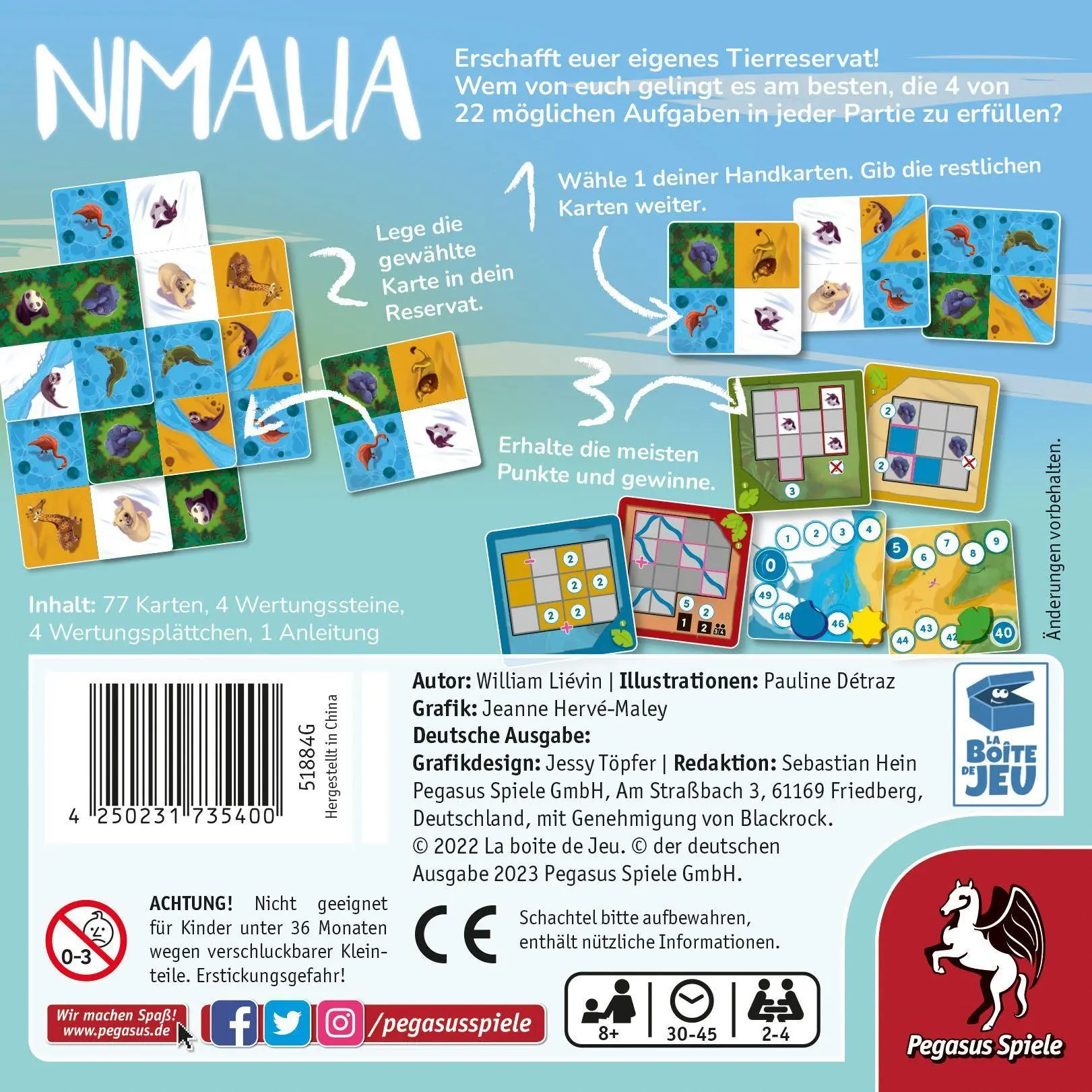 Bild: 4250231735400 | Nimalia | William Lièvin | Spiel | Brettspiel | 51884G | Deutsch