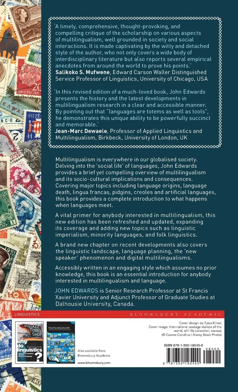 Rückseite: 9781350195400 | Multilingualism | Understanding Linguistic Diversity | John Edwards