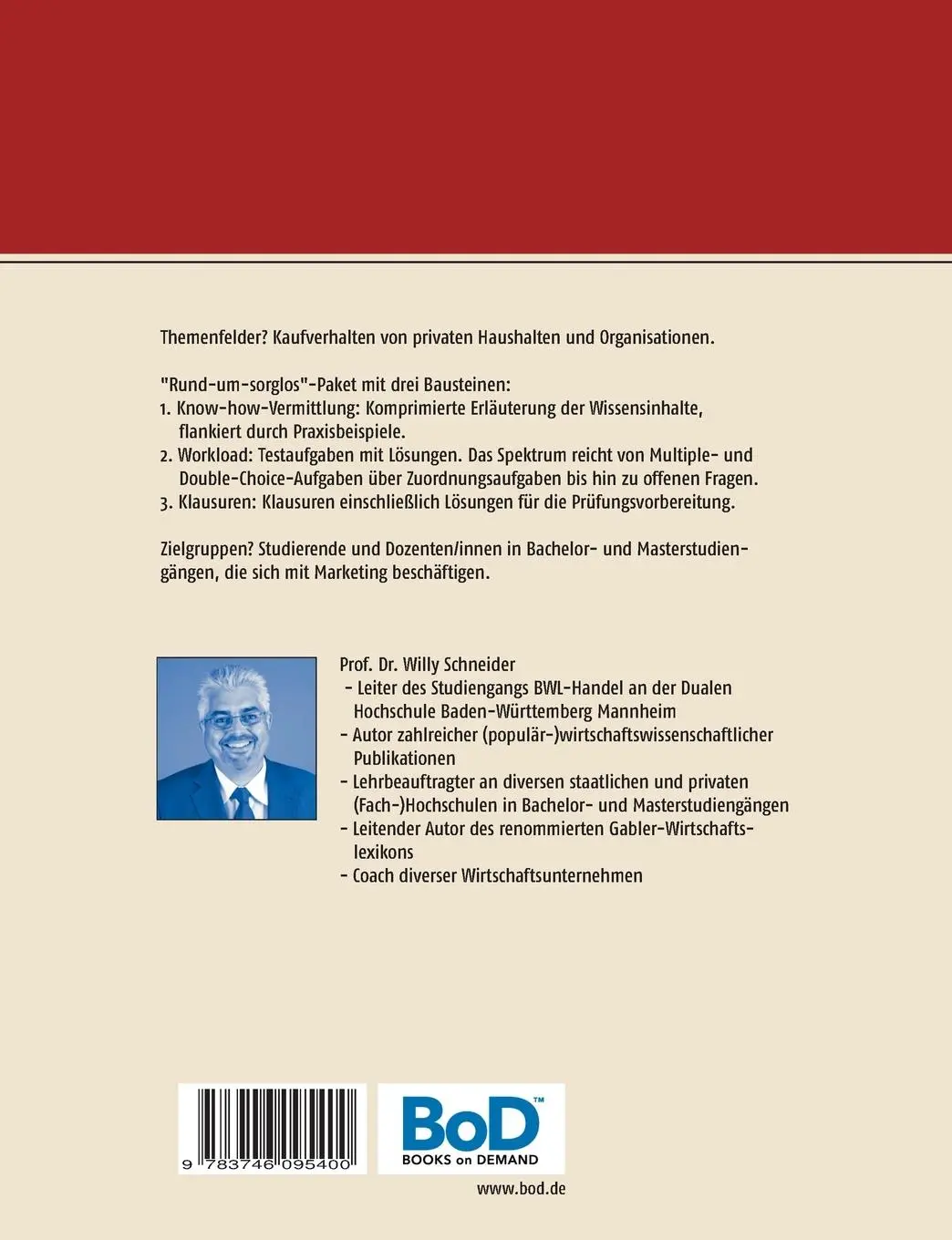 Rückseite: 9783746095400 | Käuferverhalten | "Kaufst Du noch, oder lebst Du schon?" | Schneider