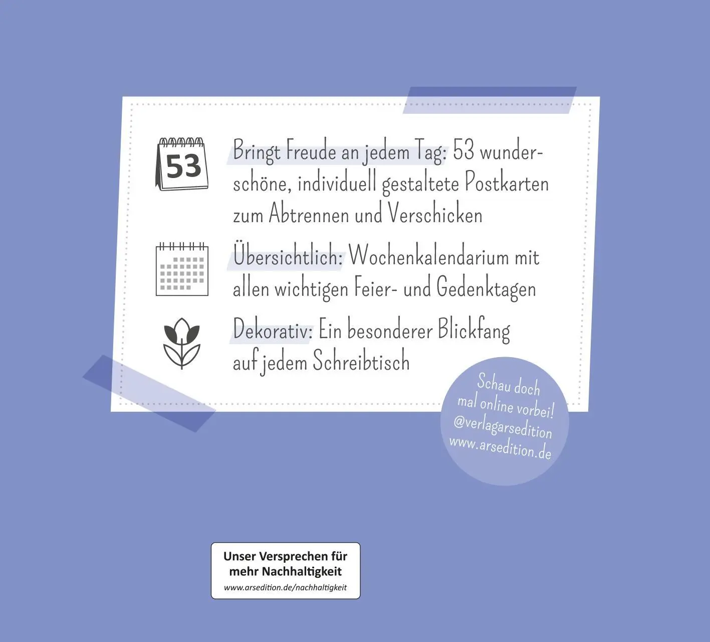 Rückseite: 4014489135500 | Postkartenkalender 365 Tage Gelassenheit 2026 | Kalender | 108 S.