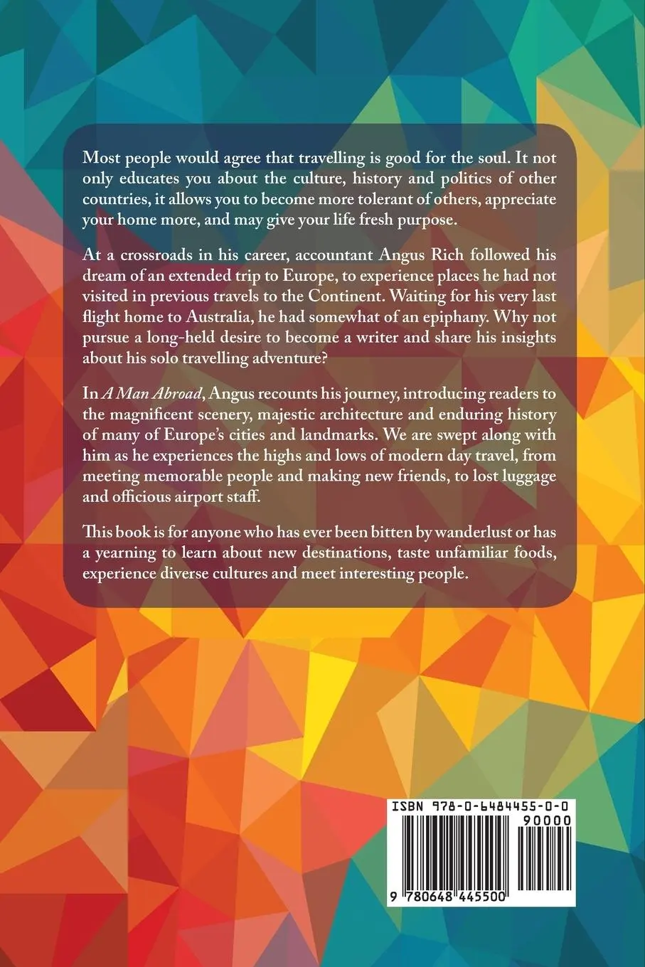 Rückseite: 9780648445500 | A Man Abroad | Angus Rich | Taschenbuch | Kartoniert / Broschiert
