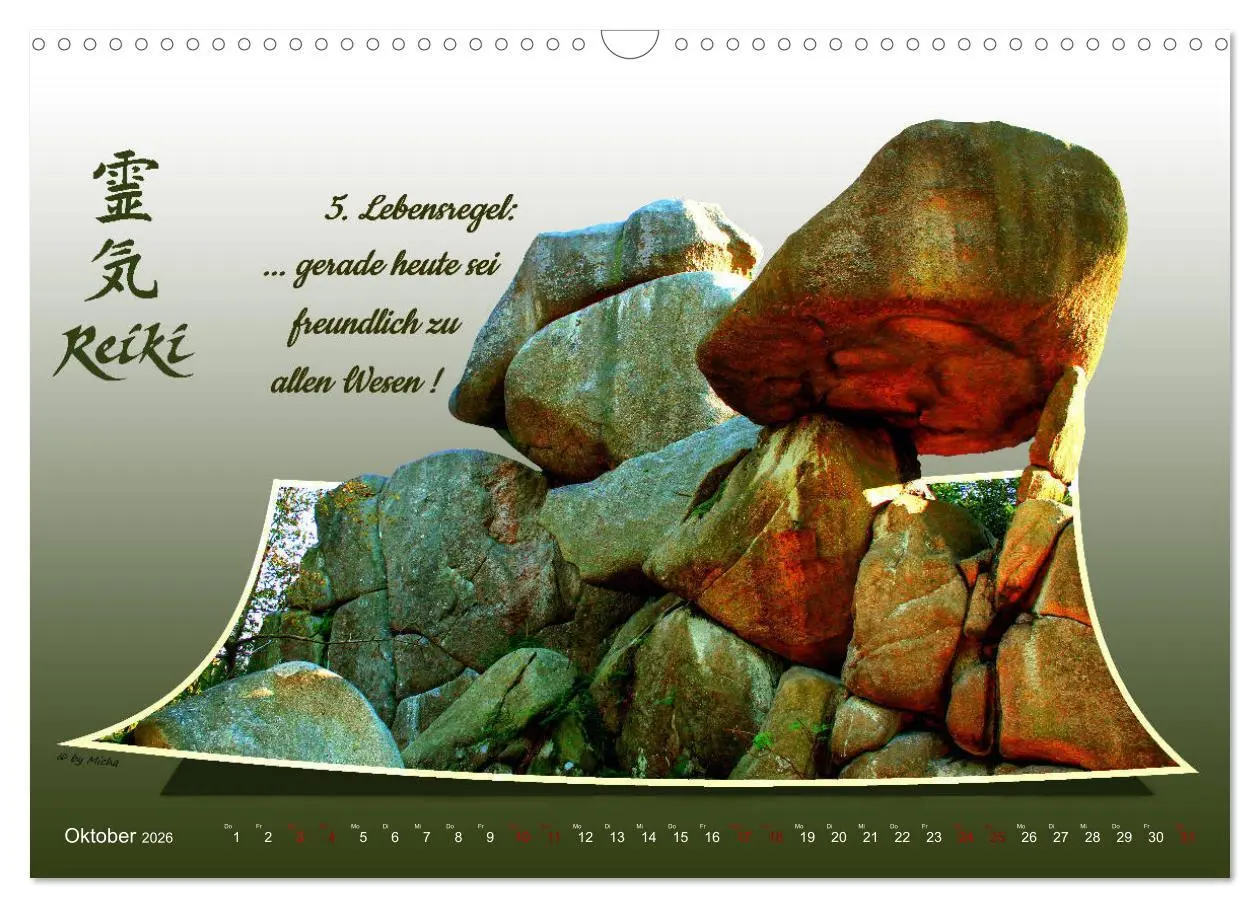 Bild: 9783457835500 | REIKI - Chakren und Lebensregeln (Wandkalender 2026 DIN A3 quer),...