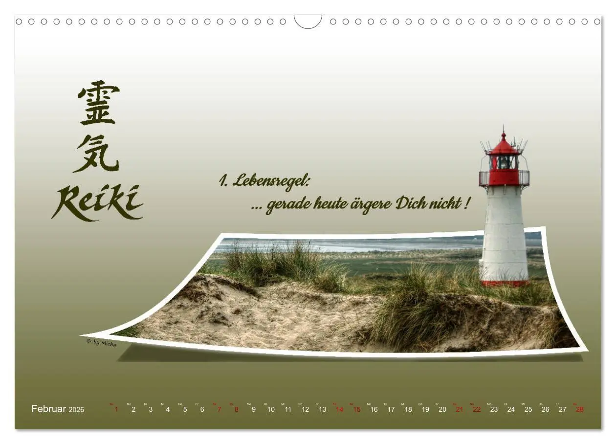 Bild: 9783457835500 | REIKI - Chakren und Lebensregeln (Wandkalender 2026 DIN A3 quer),...