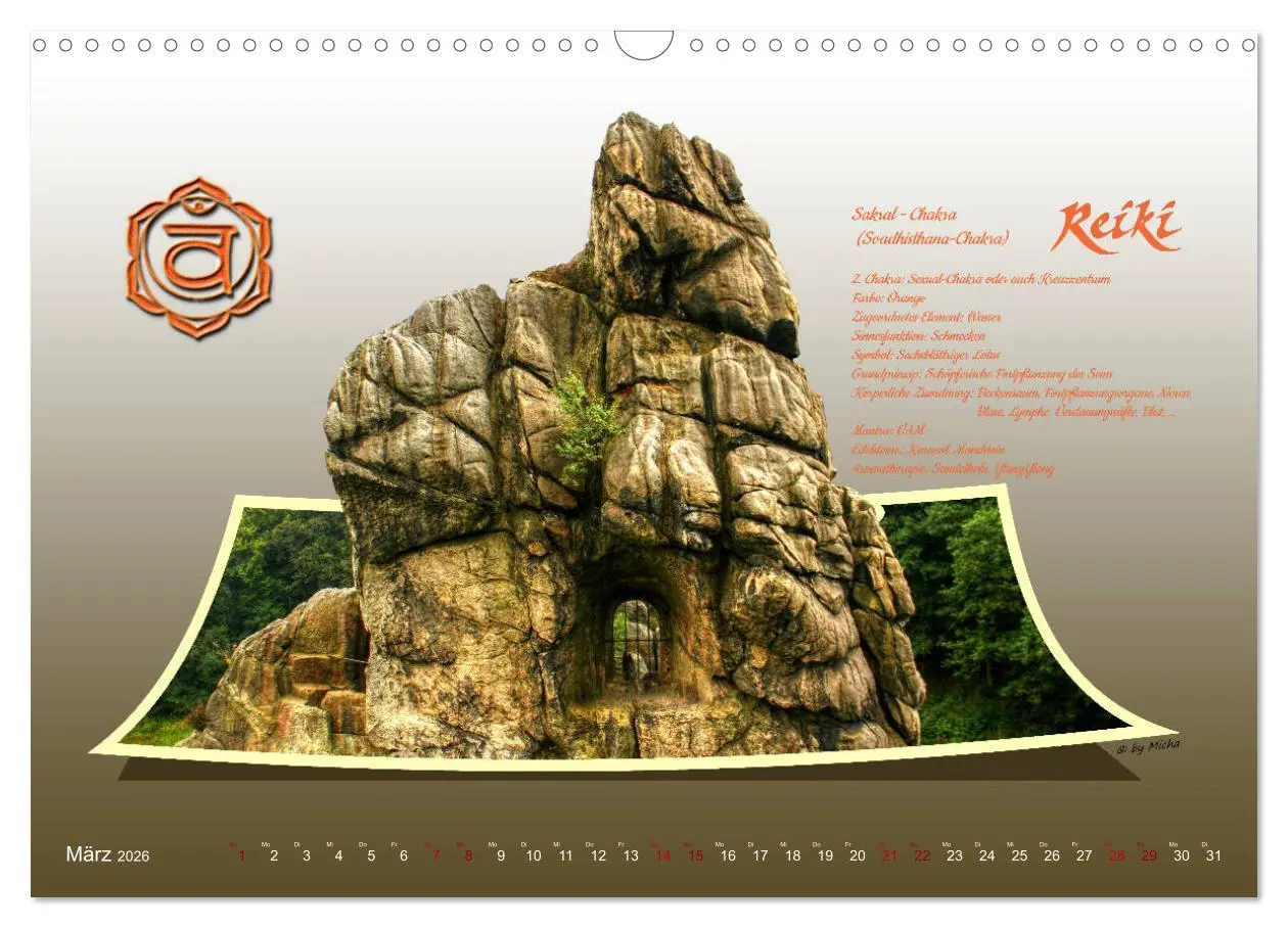 Bild: 9783457835500 | REIKI - Chakren und Lebensregeln (Wandkalender 2026 DIN A3 quer),...
