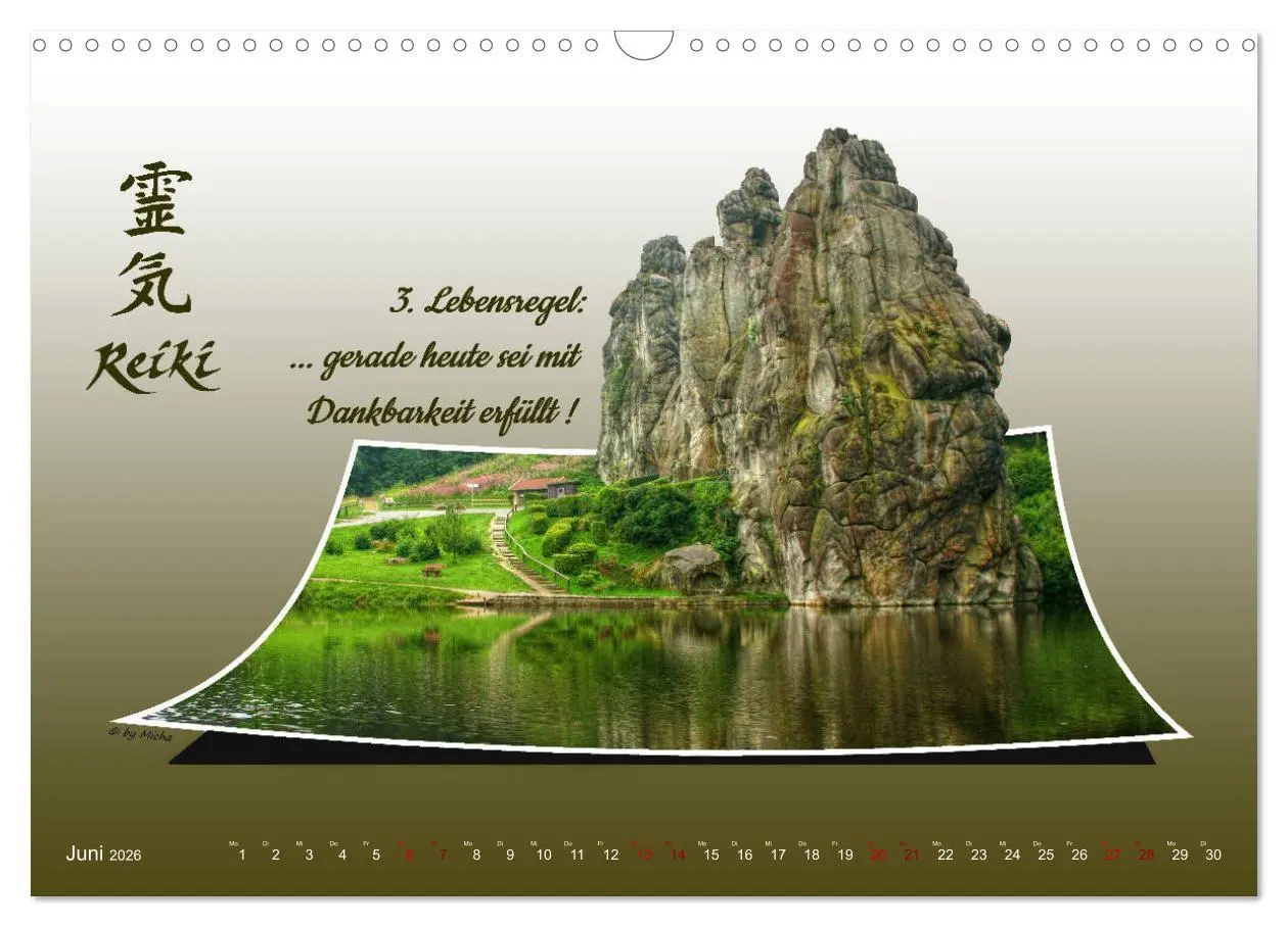Bild: 9783457835500 | REIKI - Chakren und Lebensregeln (Wandkalender 2026 DIN A3 quer),...