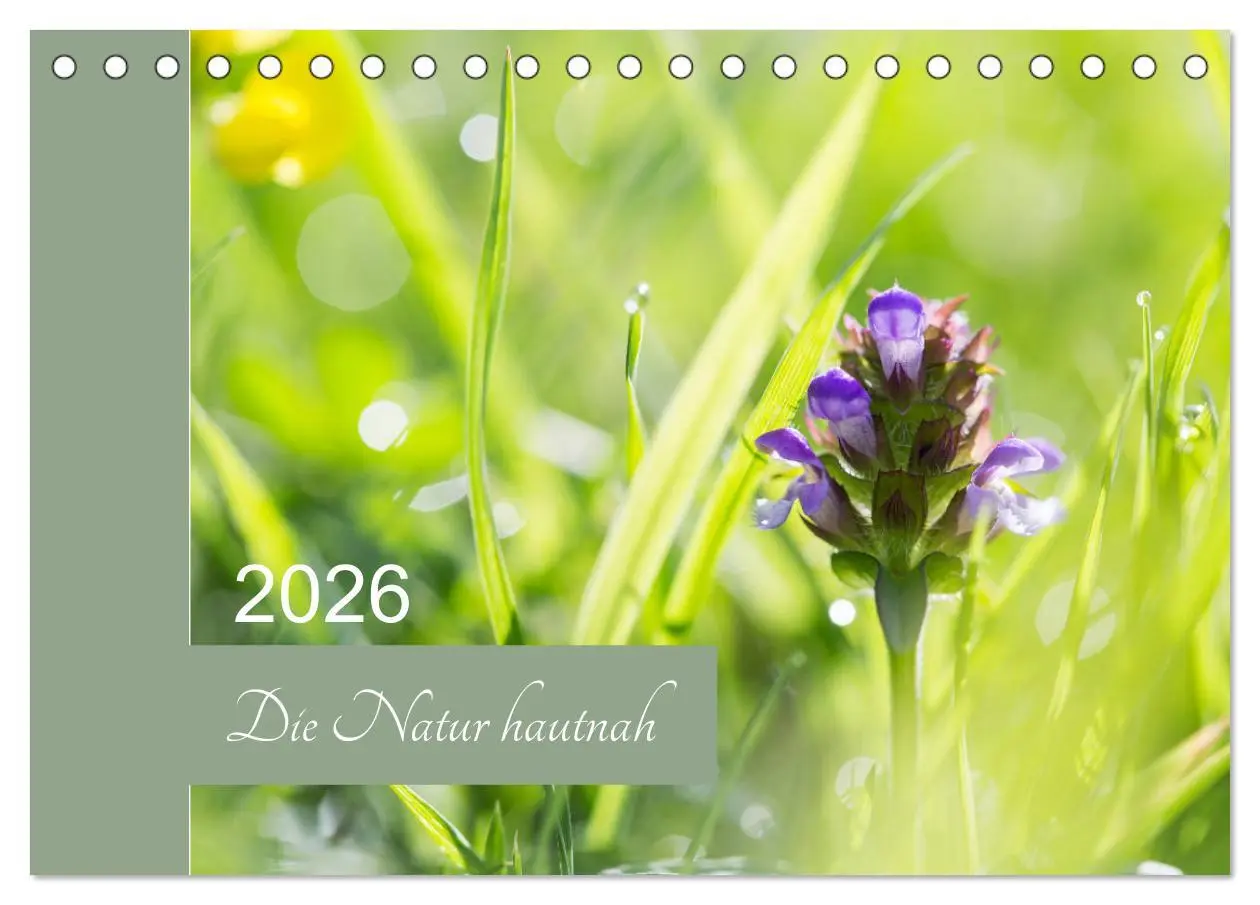 Cover: 9783457905500 | Die Natur hautnah (Tischkalender 2026 DIN A5 quer), CALVENDO...