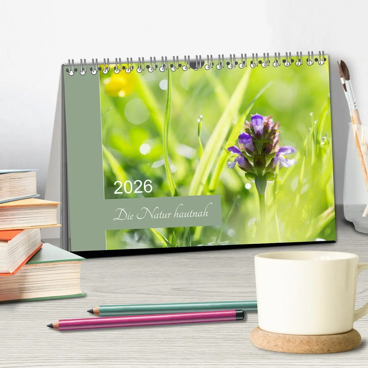 Bild: 9783457905500 | Die Natur hautnah (Tischkalender 2026 DIN A5 quer), CALVENDO...