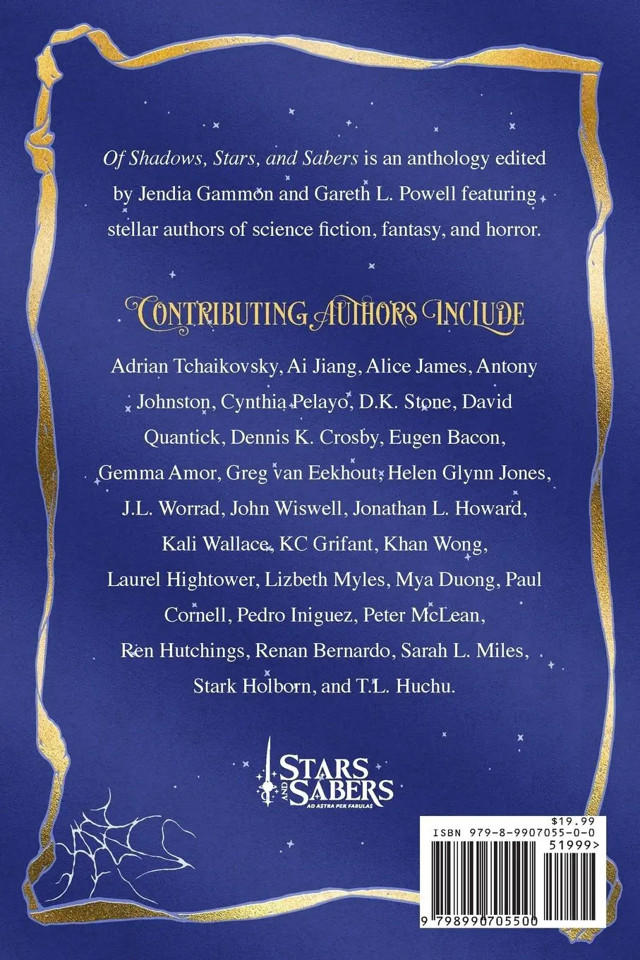 Rückseite: 9798990705500 | Of Shadows, Stars, and Sabers | An Anthology | Taschenbuch | Englisch
