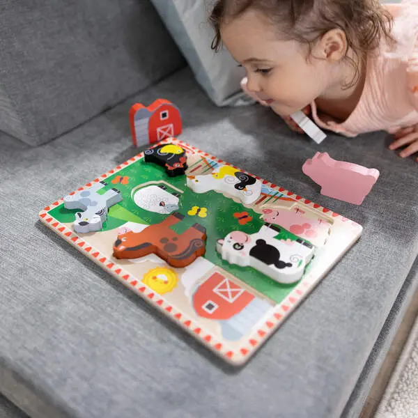 Bild: 681147005600 | MPZ Bauernhof Spieltiere Puzzle | Karton | 70056 | Deutsch | 2025