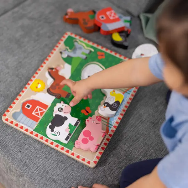 Bild: 681147005600 | MPZ Bauernhof Spieltiere Puzzle | Karton | 70056 | Deutsch | 2025