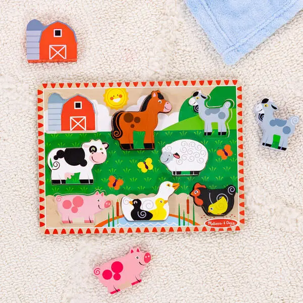 Bild: 681147005600 | MPZ Bauernhof Spieltiere Puzzle | Karton | 70056 | Deutsch | 2025