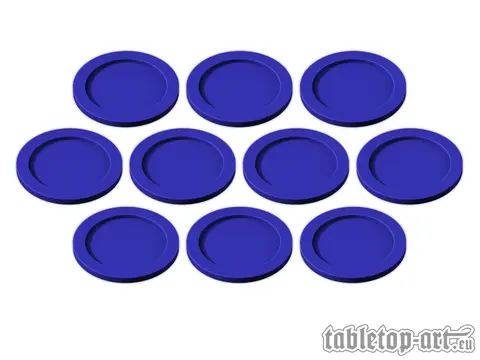 Cover: 704270725600 | Skill and Squad Marker - 32mm Dark Blue (10) | Tabletop-Art