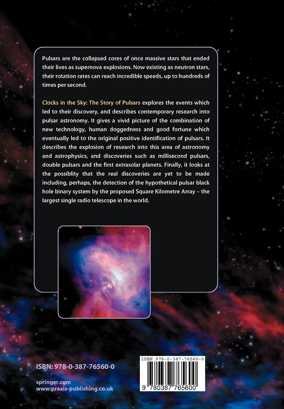 Rückseite: 9780387765600 | Clocks in the Sky | The Story of Pulsars | Geoff Mcnamara | Buch | xiv