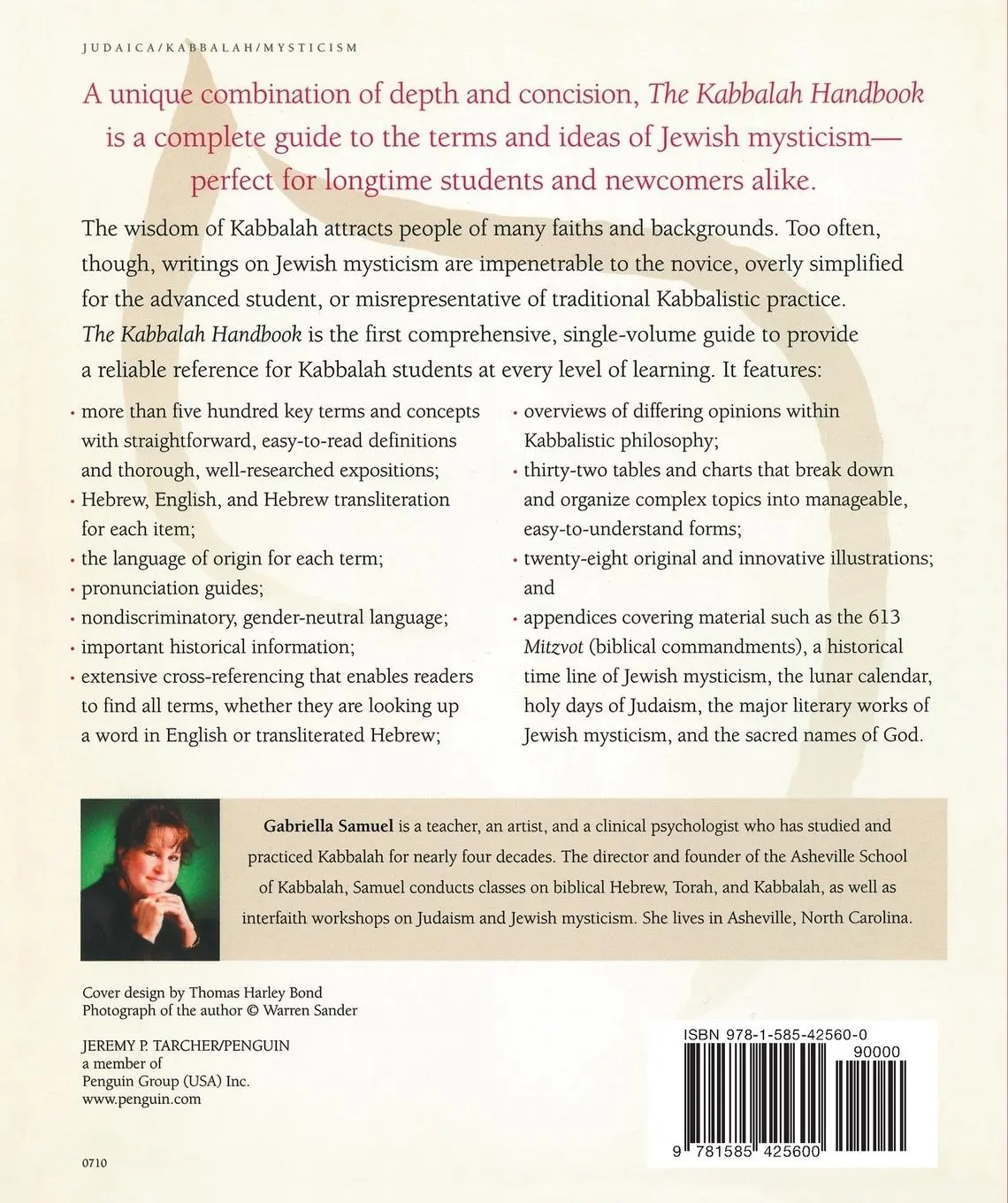 Rückseite: 9781585425600 | Kabbalah Handbook | Gabriella Samuel | Taschenbuch | Englisch | 2007