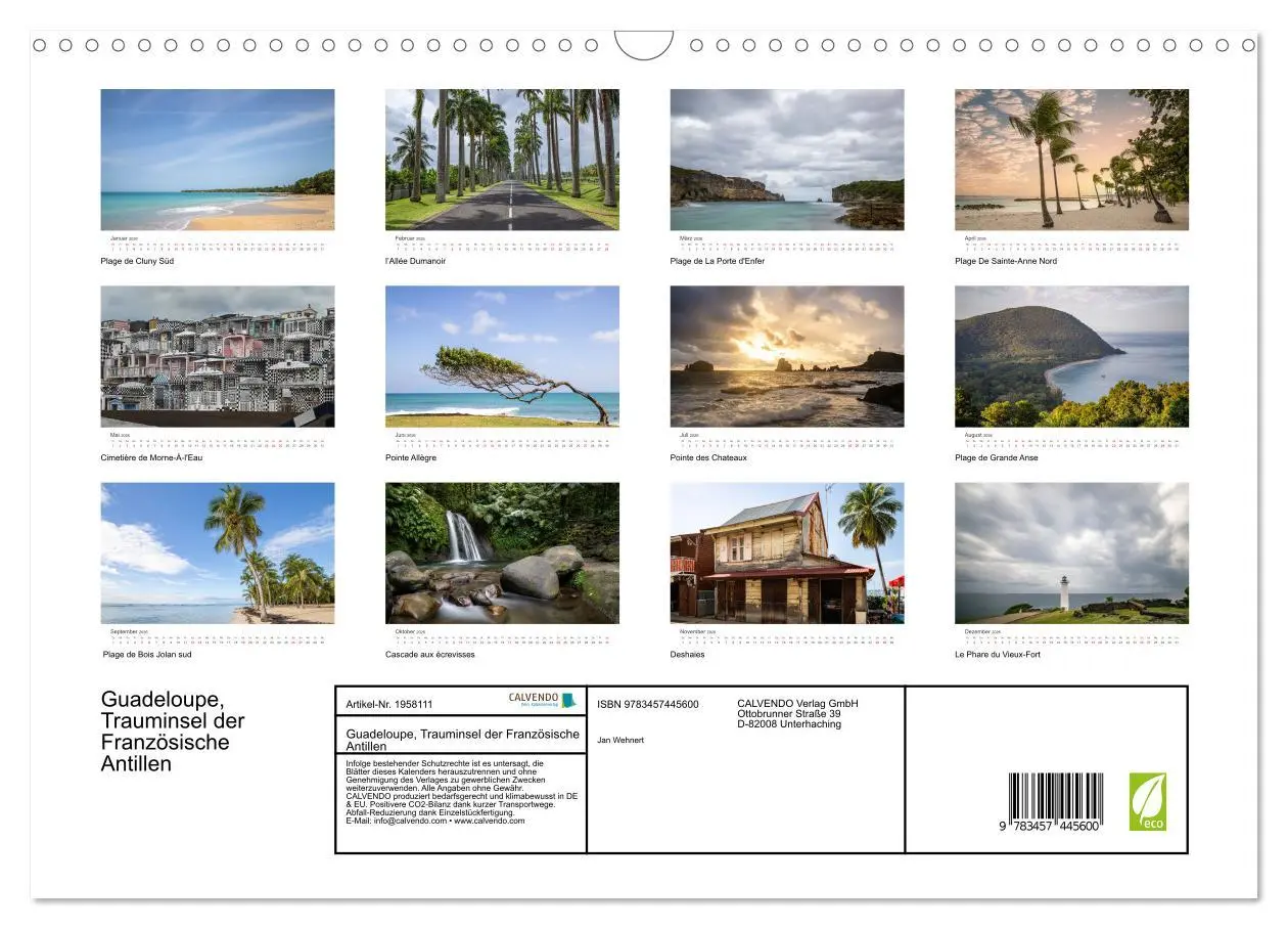 Bild: 9783457445600 | Guadeloupe, Trauminsel der Französische Antillen (Wandkalender 2026...