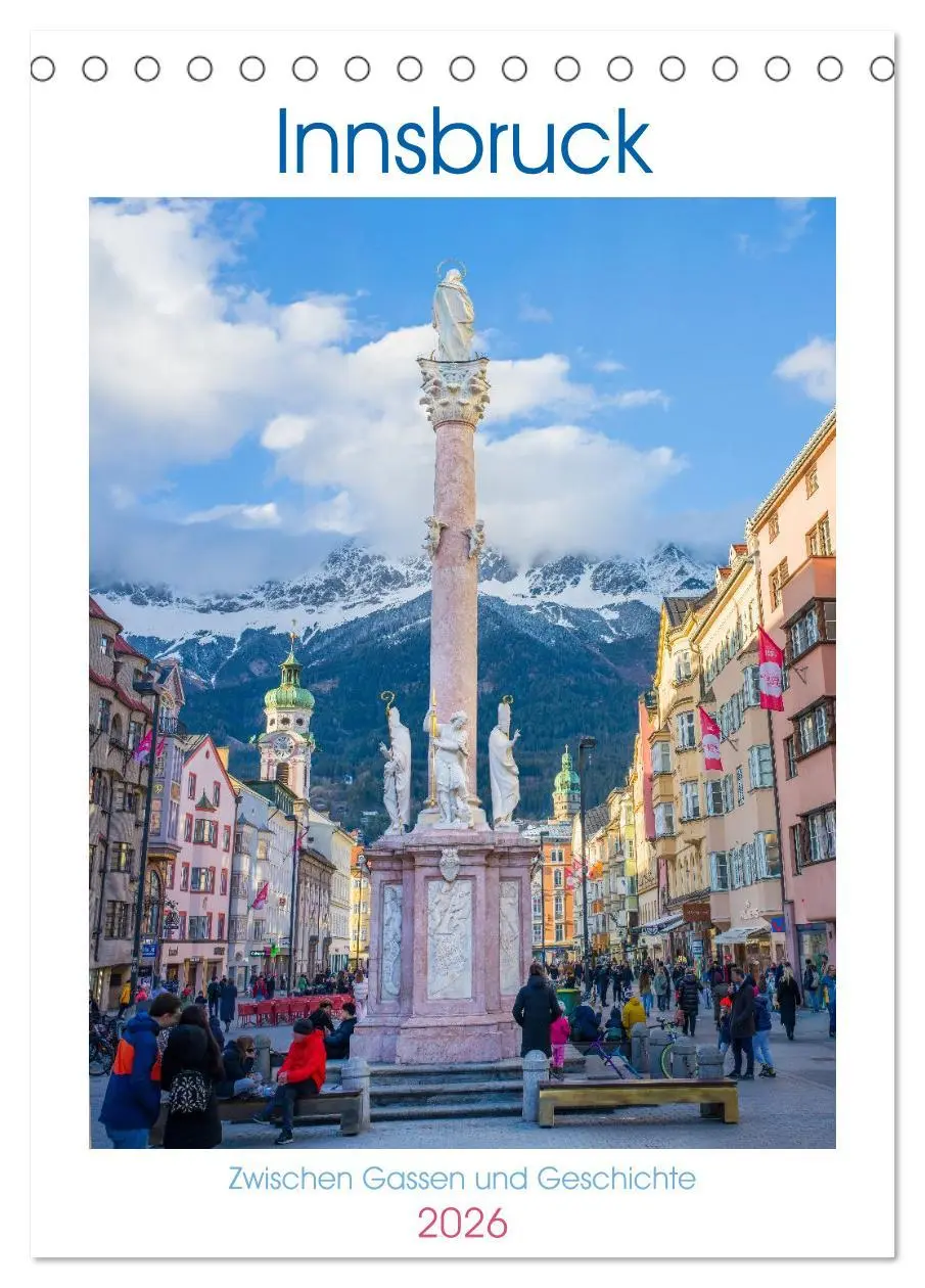 Cover: 9783516605600 | Innsbruck - Zwischen Gassen und Geschichte (Tischkalender 2026 DIN...