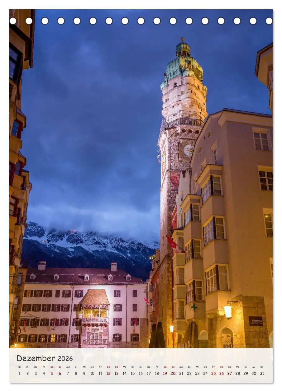 Bild: 9783516605600 | Innsbruck - Zwischen Gassen und Geschichte (Tischkalender 2026 DIN...
